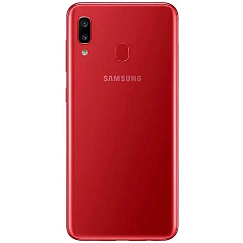 Samsung Galaxy A20 32GB A205G/DS 6.4" HD+ 4,000mAh Battery LTE Factory Unlocked GSM Smartphone (International Version, No Warranty) (Red)