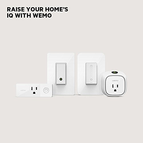 Wemo Mini Smart Plug, WiFi Enabled, Works with Alexa, Google Assistant & Apple HomeKit