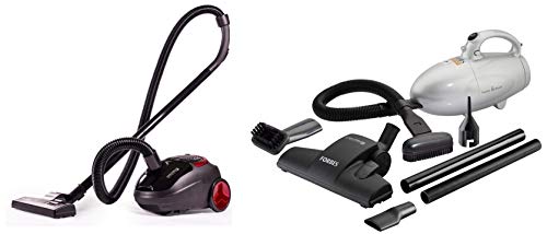 Eureka Forbes Trendy Zip 1000-Watt Vacuum Cleaner (Black/Red) & Easy Clean Plus 800-Watt Vacuum Cleaner with Suction & Blower (Sliver) (Sliver) Combo
