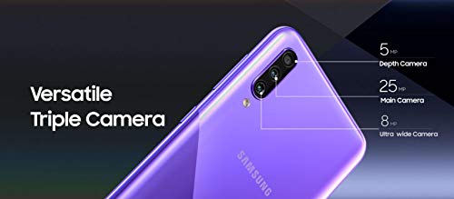 Samsung Galaxy A30S w/On-Screen Fingerprint (64GB, 4GB) 6.4", Triple Camera, Dual SIM GSM Unlocked A307G/DS - US + Global 4G LTE International Model (Prism Crush White, 64 GB)