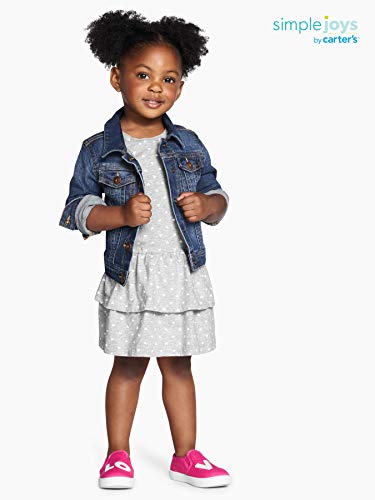 Simple Joys by Carter's Baby Girls' Denim Jacket, Medium Wash, 24 Months