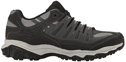 Skechers mens Afterburn M. Fit fashion sneakers, Charcoal/Black, 12 US