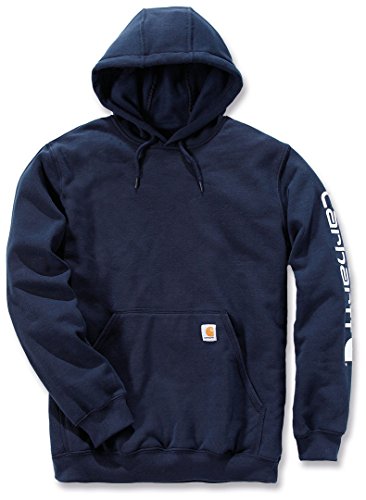 Carhartt Men's Midweight Sleeve Logo Hooded Sweatshirt (Regular and Big & Tall Sizes)
