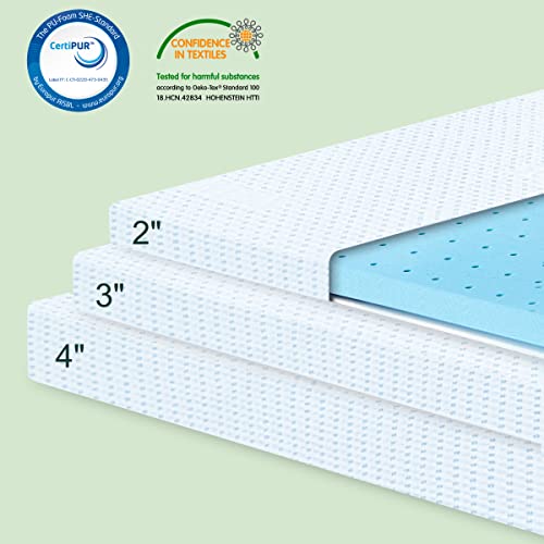 CHUN YI 3 inch Thick Super King Memory Foam Mattress Topper With Anti-Slip Ventilated Hypoallergic Bamboo Cover, Soft Flexible Memory Foam Design For Pressure Relieving(7.5cm,180x200cm)
