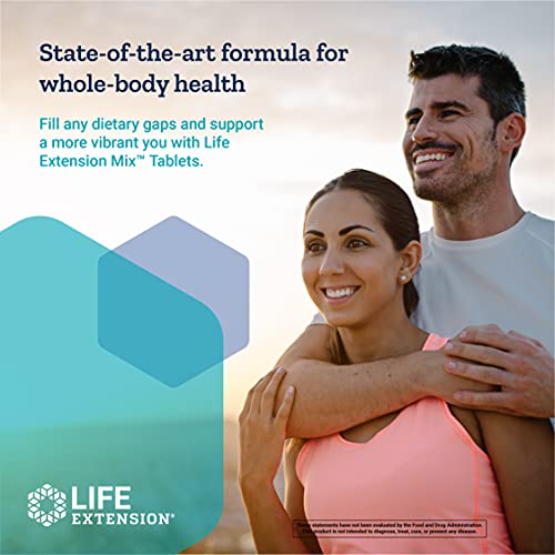 Life Extension Mix Tablets - High-potency Vitamin, Mineral, Fruit And Vegetable Supplement - Complete Daily Veggies Blend Pills For Whole Body Health, Immunity & Longevity - Gluten Free - 240 Tablets