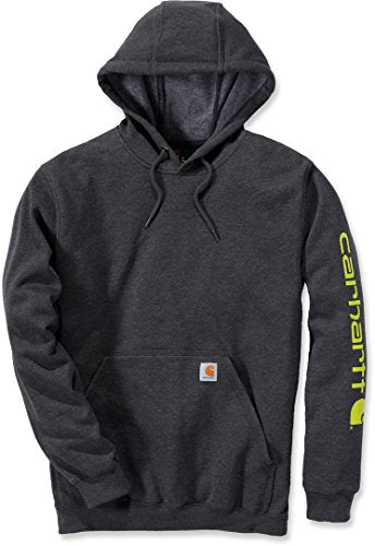 Carhartt Men's Midweight Sleeve Logo Hooded Sweatshirt (Regular and Big & Tall Sizes)