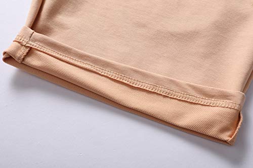 Big Boy's Casual Shorts Summer Cotton Classic Fit Elastic Waist Shorts with Zipper Pockets - brown - 10