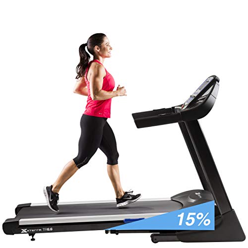 XTERRA Fitness TR6.6 Folding Treadmill, Black