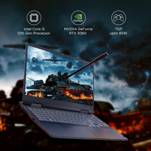 Lenovo IdeaPad Gaming 3 Intel Core i5 12th Gen 15.6" (39.62cm) FHD IPS Gaming Laptop (16GB/512GB SDD/4GB NVIDIA RTX 3050/120Hz/Win11/Office 2021/Backlit/3months Game Pass/Onyx Grey/2.32Kg), 82S900R6IN