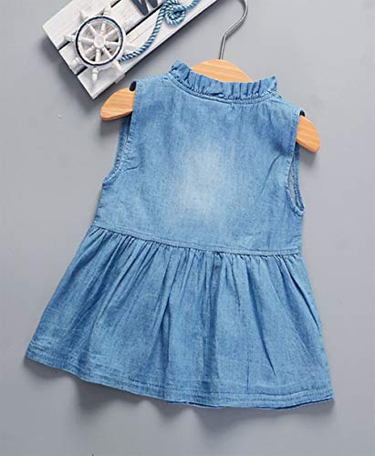 Styles I Love Baby Girl Sleeveless Cotton Denim Dress Spring Summer Casual Outfit