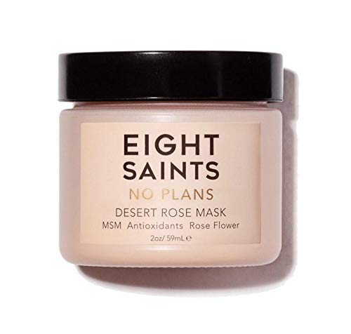 Eight Saints No Plans Desert Rose Clay Face Mask, Natural and Organic Pore Reducing Clay Facial Mask to Remove Blemishes, Acne, Oil, and Impurities, 4 Ounces