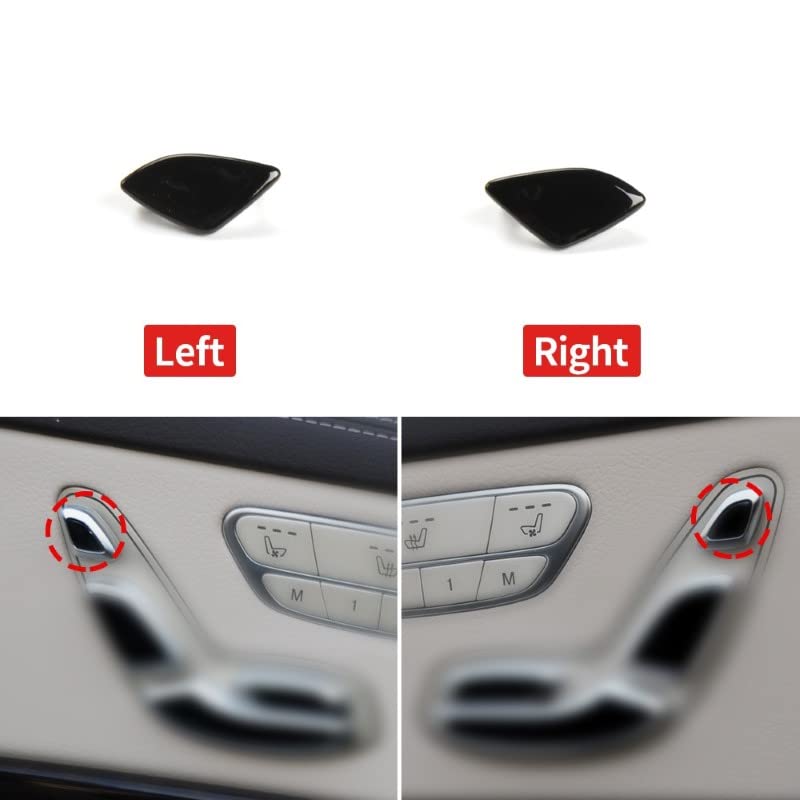 Car Craft Seat Adjusment Button Cover Headrest Button Cover Compatible with Mercedes S Class W222 2014-2021 Seat Adjusment Button Cover Headrest Button Cover