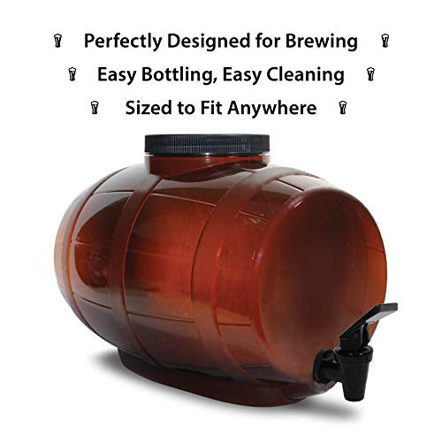 Mr. Beer 2 Gallon Complete Starter Beer Making Kit Perfect for Beginners, Designed for Quick and Efficient Homebrewing, Premium Gold Edition