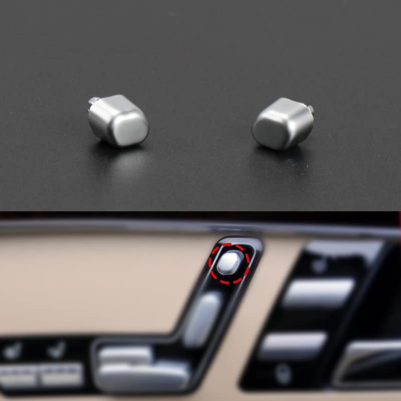 Car Craft Seat Adjusment Button Cover Headrest Button Cover Compatible with Mercedes S Class W221 2006-2014 Seat Adjusment Button Cover Headrest Button Cover