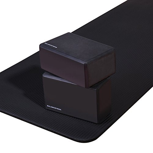 BalanceFrom GoYoga All-Purpose 1/2-Inch Extra Thick High Density Anti-Tear Exercise Yoga Mat with Carrying Strap