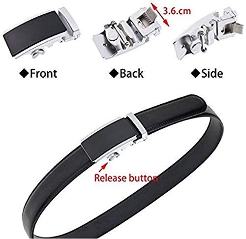 Satyam Kraft ARTIFICIAL PU leather (Pack of 1) Adjustable Buckle Belts Fashion Waist Strap BELTS For Casual and Formal - Belt For Men and Boys, color Design For Daily Use