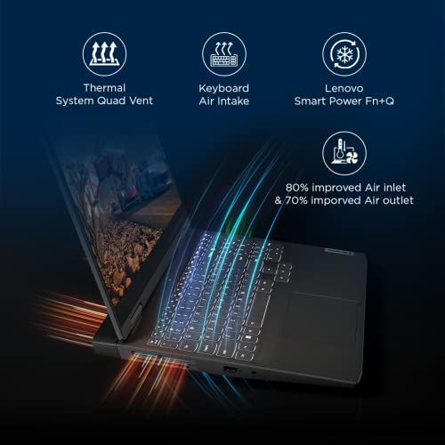 Lenovo IdeaPad Gaming 3 Intel Core i5 12th Gen 15.6" (39.62cm) FHD IPS Gaming Laptop (16GB/512GB SDD/4GB NVIDIA RTX 3050/120Hz/Win11/Office 2021/Backlit/3months Game Pass/Onyx Grey/2.32Kg), 82S900R6IN