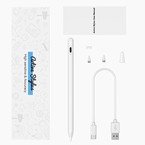 Stylus Pens Tablet Magnetic，Compatible with Apple Pencil iPad/iPhones/Samsung/Huawei/All Touch Screen Tablets Phones and Other Devices ,with 2 Replacement Tips and Cap