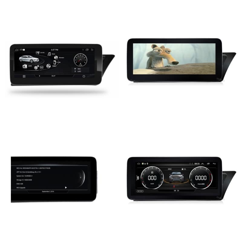 Car Craft A4 Android Player DVD Compatible with Audi A4 Android Player DVD A4 2009-2016 8 Core 4+64gb with 4g Ngt4.5 10.25inch HIGH Model