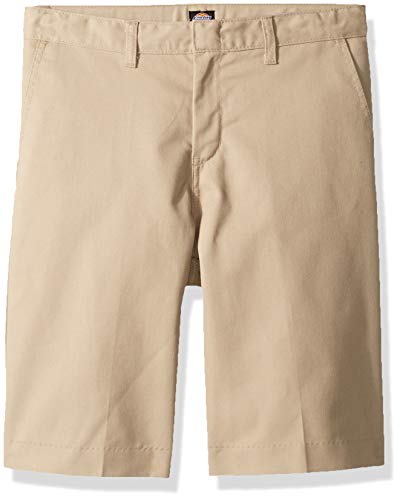 Dickies - Girls R0123 Stretch Slim Straight Pants Size: 12 Husky, Color: Desert Sand