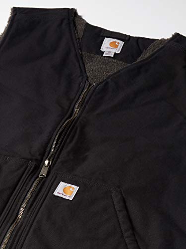 Carhartt mens Relaxed Fit Washed Duck Sherpa-lined Vest