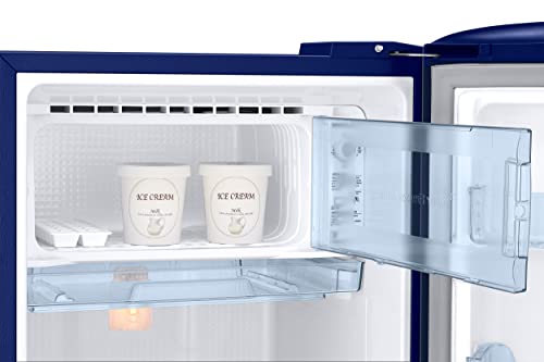 Samsung 183 L, 4 Star, Digital Inverter, Direct-Cool Single Door Refrigerator (RR20C1724CU/HL, Camellia Blue, 2024 Model)