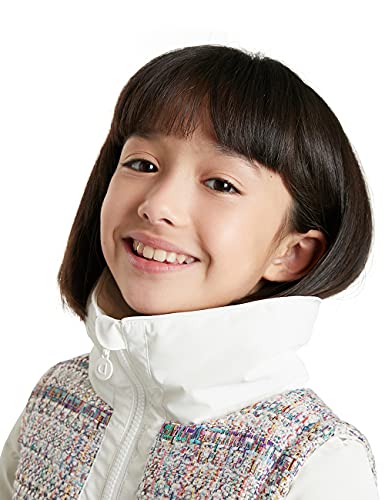 Desigual Girls' Woven Padded Short Overcoat, White, 9/10