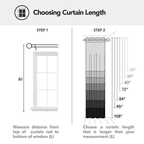 Deconovo Blackout Curtains Wave Line with Dots Foil Print Curtains Window Curtains with Grommet for Living Room and Bedroom