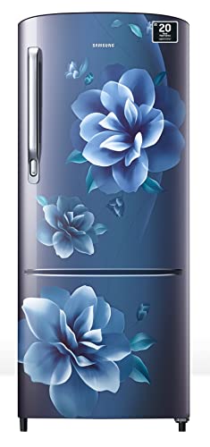 Samsung 183 L, 4 Star, Digital Inverter, Direct-Cool Single Door Refrigerator (RR20C1724CU/HL, Camellia Blue, 2024 Model)