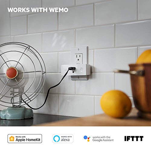 Wemo Mini Smart Plug, WiFi Enabled, Works with Alexa, Google Assistant & Apple HomeKit