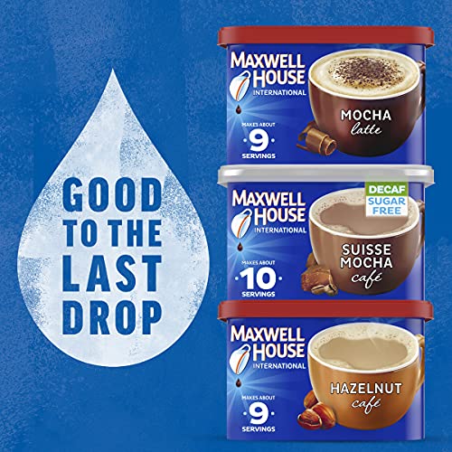 Maxwell House International Mocha Latte Café-Style Instant Coffee Beverage Mix, 8.5 Oz (Pack of 8)