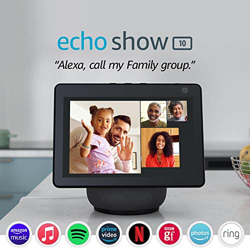 465.95Echo Show 10 (3rd generation) | HD smart display with motion and Alexa, Charcoal Fabric