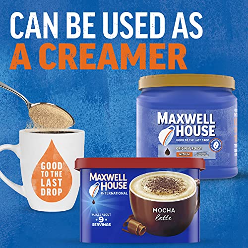 Maxwell House International Mocha Latte Café-Style Instant Coffee Beverage Mix, 8.5 Oz (Pack of 8)