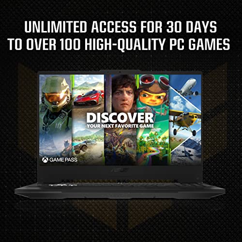 ASUS TUF Dash 15 (2022) Gaming Laptop, 15.6” 144Hz FHD Display, Intel Core i7-12650H, GeForce RTX 3060, 16GB DDR5, 512GB SSD, Thunderbolt 4, Thunderbolt 4, Windows 11 Home, Off Black, FX517ZM-AS73