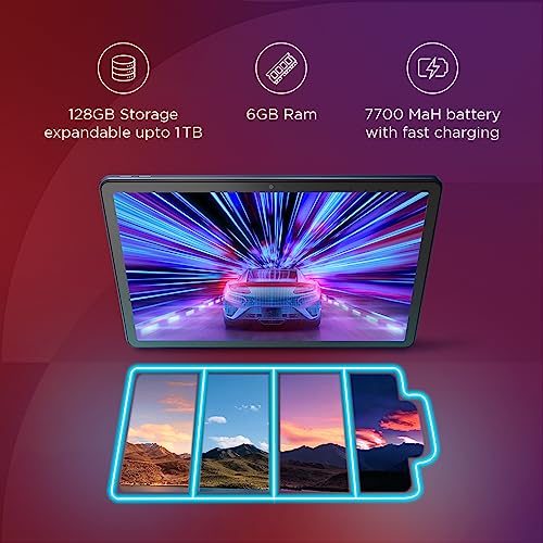 Lenovo Tab M10 5G |10.6 inch (26.9cm)| 6 GB, 128 GB Expandable|Wi-Fi+ 5G | 90 Hz, 2K Display (2000x1200)|Dual Speakers with Dolby Atmos |Android 13 | Octa-Core Processor (Abyss Blue, ZACT0030IN)