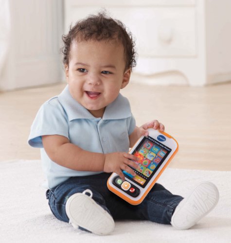 VTech Touch and Swipe Baby Phone (Frustration Free Packaging), Orange