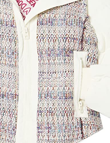 Desigual Girls' Woven Padded Short Overcoat, White, 9/10