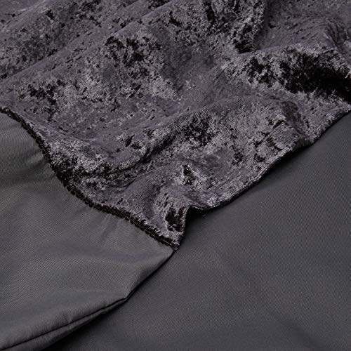 Sienna Band Duvet Set, 100% Polyester, Crushed Velvet, Natural Champagne, Double