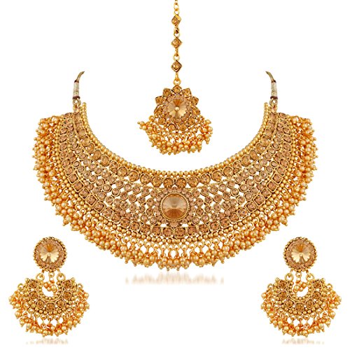 Apara Combo Bridal Necklace Jewellery Set Earrings for Women
