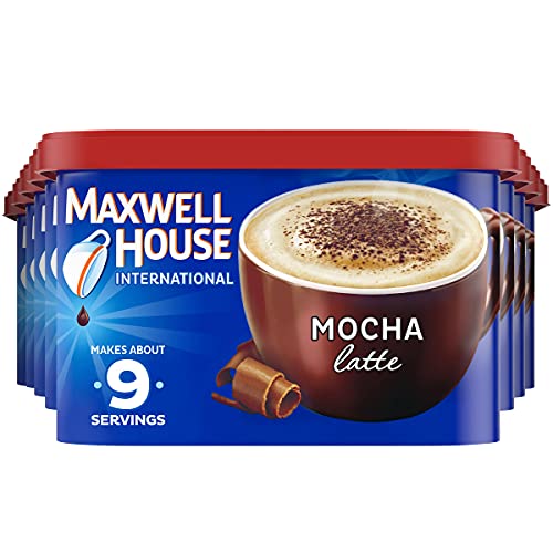 Maxwell House International Mocha Latte Café-Style Instant Coffee Beverage Mix, 8.5 Oz (Pack of 8)