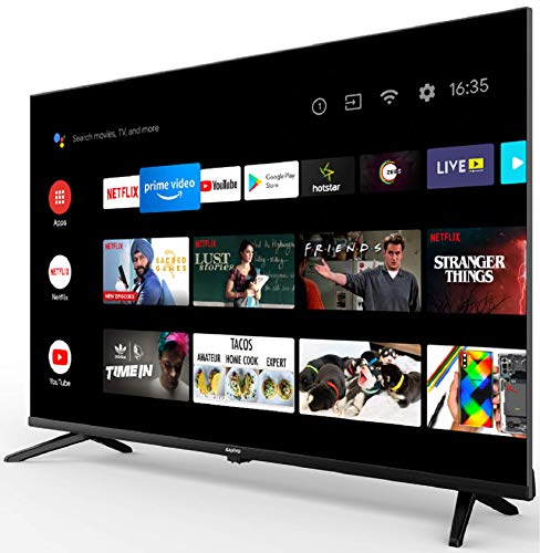 Sanyo 108 cm (43 inches) Kaizen Series Full HD Smart Certified Android IPS LED TV XT-43A170F (Black) (2019 Model)