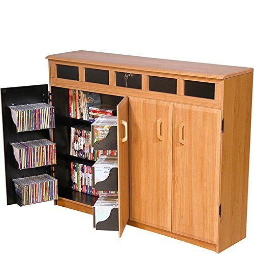 Venture Horizon Top Load Media Cabinet- Oak