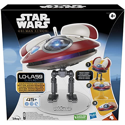 STAR WARS L0-LA59 (Lola) Animatronic Edition,OBI-Wan Kenobi Series-Inspired Electronic Droid Toy,Toys for 4 Year Old Boys and Girls and Up