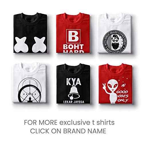 Emmature Men's Sacred Games (kabhi kabhi lagta hai apun hi bhagwan hai) Printed T-Shirt (White, Medium)