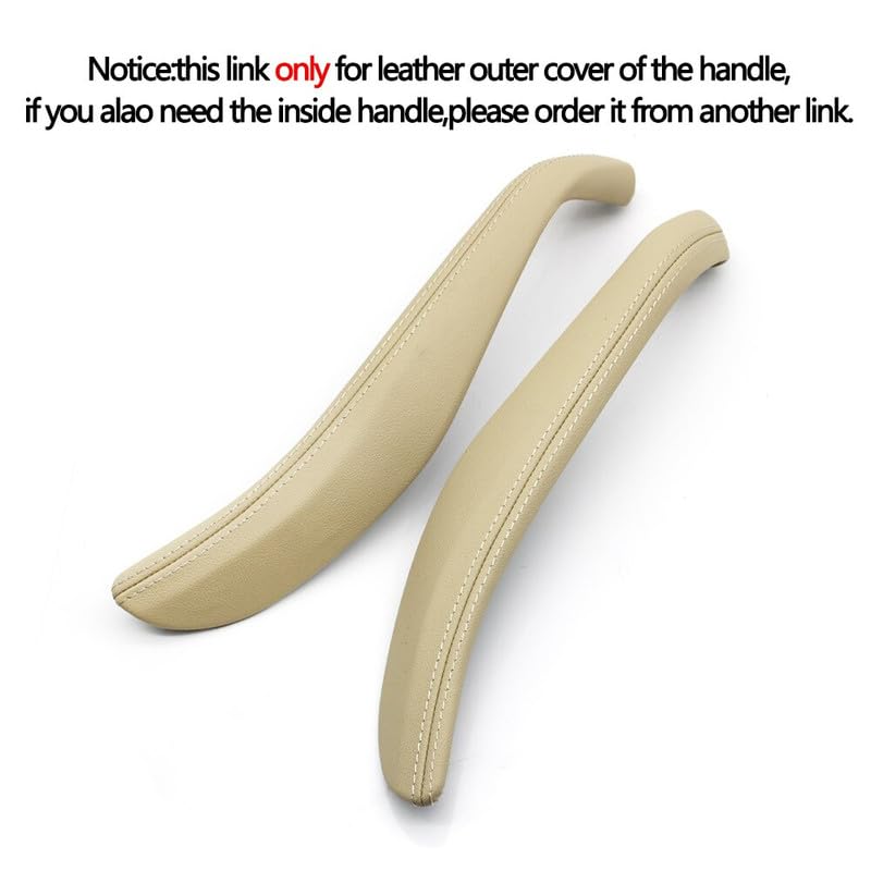 Car Craft Door Handle Outer Compatible Withh BMW 5 Series G30 G31 G38 F90 M5 2017-2023 Door Handle Outer Cover Left Beige 51417438531