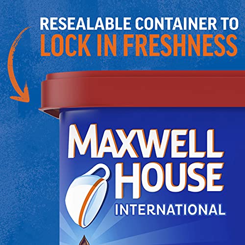 Maxwell House International Mocha Latte Café-Style Instant Coffee Beverage Mix, 8.5 Oz (Pack of 8)