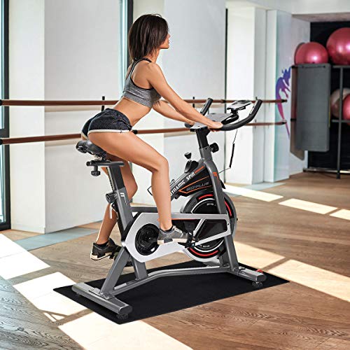 Goplus Treadmill Mat for Hardwood Floors High Density Waterproof PVC, Floor Protector Pad for Exercise Equipment for Home and Gym Use, Large Size (6.5' x 3' x 0.25'')