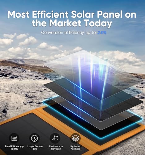 Upgrade 10W Portable Solar Charger Power Bank, 5V 3A Folding Solar Panel Solar Cell with High-Efficiency Battery Charger Panel for Camping Hiking Backpacking Outdoor Trip Compatible with Phones Tablet