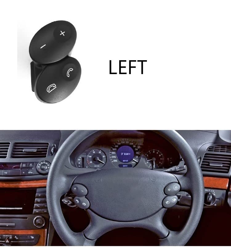 Car Craft Steering Wheel Knob Button Compatible With Mercedes E Class W211 2006-2009 Cls W218 Steering Wheel Knob Button