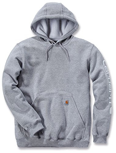 Carhartt Men's Midweight Sleeve Logo Hooded Sweatshirt (Regular and Big & Tall Sizes)